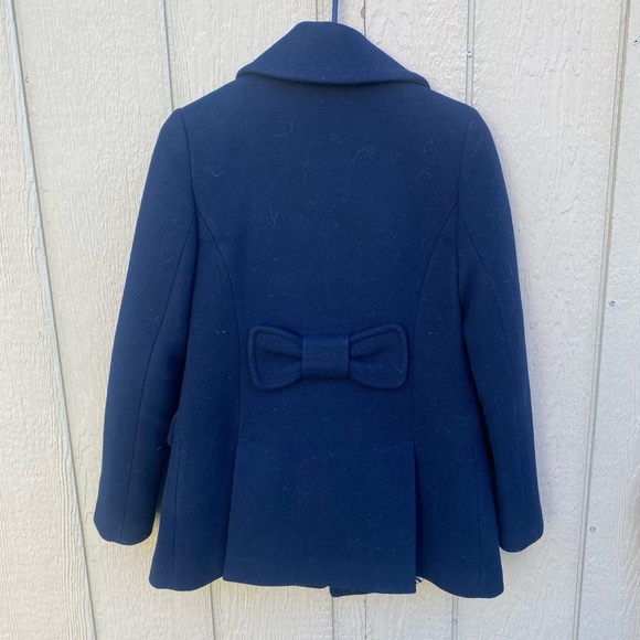 Kate Spade Wool Blend Navy Double Breast Peacoat Size XS - Picture 8 of 9
